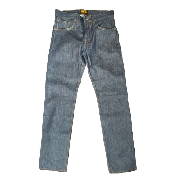 NWT Brave Star 13.5oz BLUE COLLAR Cone Mills Selvedge True Straight Denim Sz 32